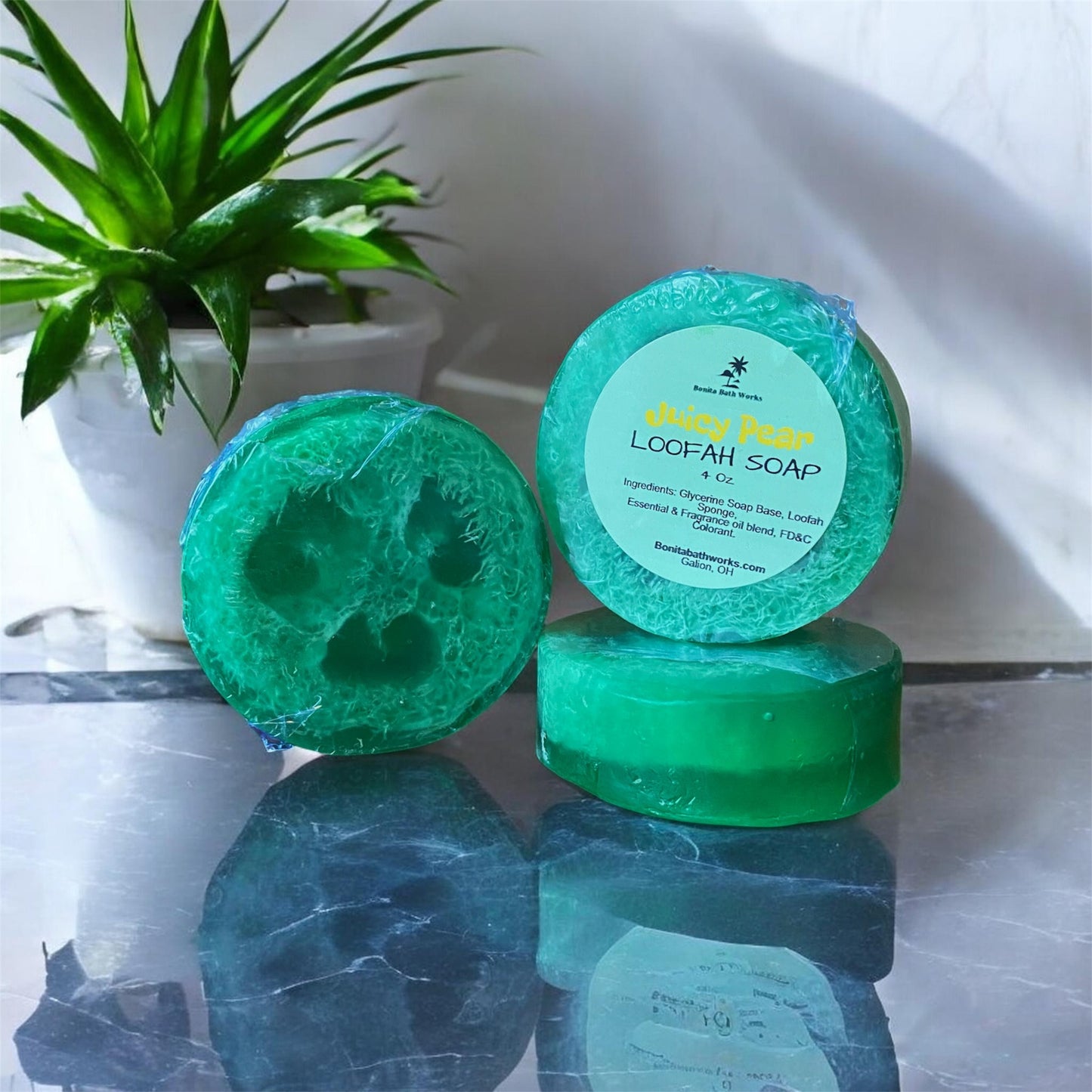 Juicy Pear Loofah Soap