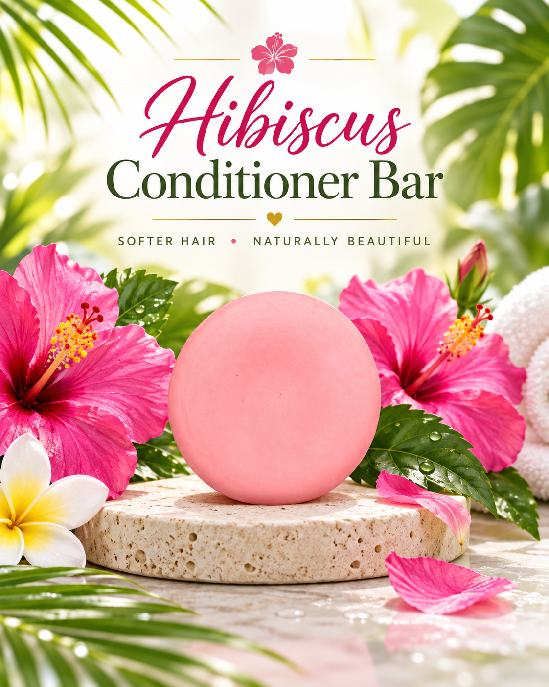 HIBISCUS Shampoo & Conditioner Bars