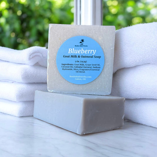 Blueberry Goat Milk and Oatmeal Soap